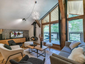 Penthouse neuf avec balcon Sud, proche piste, cheminée, parking, WIFI - FR-1-563-155 Courchevel 1550
